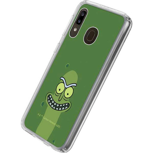 Adult Swim Rick and Morty Pickle Rick Galaxy A20 Clear Case
